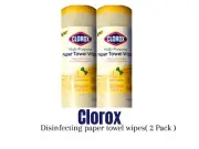 Clorox Multipurpose Paper Towel Wipes ( 2 Pack ) 35 Wipes each - Lemon Verbena