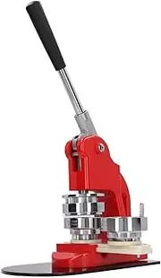 Button Maker Machine, Pin Maker Button Press Machine with 100PCS Button Parts and Cutter, for Homemade Buttons, Gifts and Parties (#3)