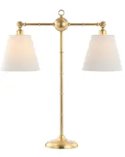 JONATHAN Y Ruth 31in 2-Light Library Metal LED Table Lamp