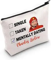 Generic PYOUL Charles L Inspired Gift Mentally Dating Charles L Makeup Bag Charles L Fan Cosmetic Bag Charles L Merch, Dating Charles Leclerc B