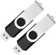 2 Pack 32GB USB Flash Drive USB 2.0 Thumb Drives Jump Drive Fold Storage Memory