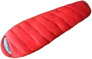 CJLWSLCO Red Black Outdoor Long Thick Gray Duck Down Large Down Sleeping Bag 800g Velvet Down Sleeping Bag Wilderness Camping Sleeping Bag Outdoor Sleeping Sack Family Camping Sleeping Bag