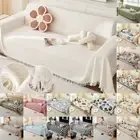 Extra Large Cotton Fringed Throws for Sofa Settee Bedspread Bed Cover Blanket AU