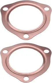 WUTONGMU Copper Collector Gasket Reusable Exhaust Gaskets Fit for Sbc BBC 302 350 454(2.5inch)