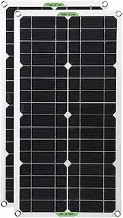 2Pcs 250W/500W Solar Panel Kit 12V USB with 100A Controller Flexible Monocrystalline Solar Power System Charger for Car RV Boat Battery Charger