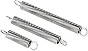 5pcs 1.0mm Stainless Steel Tension Spring with O Hook Extension Spring Lengh 15-120mm D=7mm/10mm/12mm(100mm,12mm)