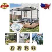 Versatile 10' x 12' Clear PVC Tarp - Heavy Duty, Windproof & Tear Resistant