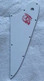 Red Logo For Gibson Firebird Guitar Slinger Parts Guitar Pickguard ,3 Ply White
