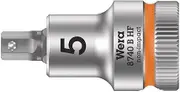 Wera 8740 B HF 3/8-Inch Drive Hex-Plus Bit Socket with Holding Function, 5 mm Tip Size x 35 mm Length