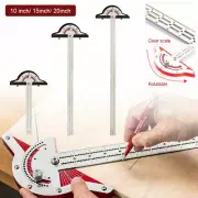 Ultra Precision Marking Ruler Square T Type Woodworking Scriber Measuring Tool