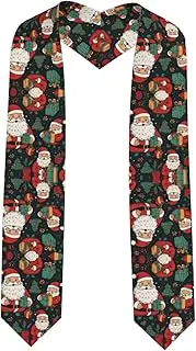 [SKKNT] Merry Christmas Print Graduation Shawl Stole For Academic Commencements Honor Sash Congratulations Gift