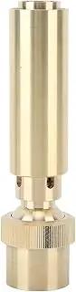 Brass Fountain Nozzle, Spherical Rotating Joint, Wide Spray Range, Beautiful Water Feature Decor, Sturdy and, Easy Installation for Garden Pond (G1in)