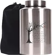 Decorative Large Urns for Ashes Adult Male Up to 220 lbs,Tree of Life Urn for Mom Dad Ashes with Velvet Bag,Angel Urns for Human Ashes Adult Female,Cross Cremation urn (Family Tree, Original)
