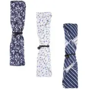 3pcs reusable straw case travel cutlery pouch travel silverware case Fabric