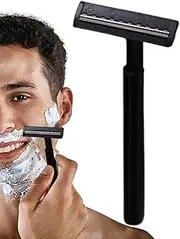Manual Shavers for Men, Beard Trimmer Manual Shaver for Travel, Convenient Comfortable Mens Facial Hair Groomer, Travel Shaving Tool for Beard Chin