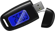ORIA 3D Walking Pedometer, Accurate Step Counter for Walking Running, Portable Step Tracker with Backlight, Sleep Mode, Detachable Clip and Lanyard, USB Charging Pedometer for Men Women Teens Seniors