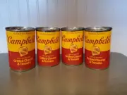Campbell's Limited Edition Grilled Cheese & Tomato Soup 4 Cans Exp 12/25 - NEW!
