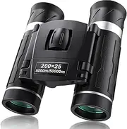 200x25 Compact Binoculars for Adults and Kids, High Powered Mini Pocket Binoculars, Waterproof Small Binoculars for Bird Watching, Hunting, Concert, Theater, Opera, Traveling, Sightseeing