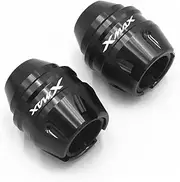 Anti-Fall Motorcycle Wheel Anti-Collision Protection Front Axle Fork Collision Slider for Xmax 300 XMAX300 (Color : Front Black)