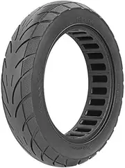 MCMATUTKEQ 10 Inch 10x2.125 Rubber Solid Tire Fit For Ninebot Fit For Segway F20 F25 F30 F40 Electric Scooter Tubeless Thickened Tyre