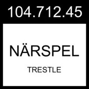 IKEA NARSPEL NÄRSPEL Trestle Dark Gray Metal 104.712.45