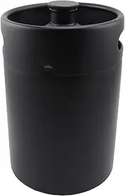Brewing Tools 2L/3.6L/5L Homebrew Beer Mini Keg Pressurized Growler Matte Black Draft Beer Dispenser Home Brewing(Black 5L)