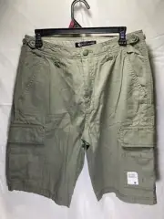 Billabong Scheme Cargo Shorts Mens 32 Gravel Ripstop Cotton Pockets Adj Waist