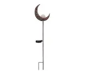 JunChang 2PCS Solar Moon Light Garden Light LED Lawn Light Solar Iron Light Flame Light Outdoor Waterproof Light