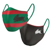 South Sydney Rabbitohs NRL Kids Reversible Washable Face Mask