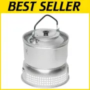 Portable 27-Piece Non-Stick Cookset - Fast Boil 8 Minutes with Alcohol Fuel