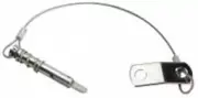 Whitecap S-1021C Quick Release Pin with Lanyard, Spring and Flip Tab - 1/4" x
