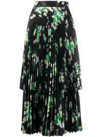 在飛比找Farfetch優惠-daisy print midi dress