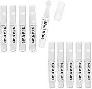 10 Pieces 2g Nail Glue for Nail Art, Beauties Factory Transparent Adhesive for False Tips Extensions Decals Rhinestones Sealed Tip