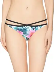 Rip Curl Women's 248124 Palms Away Luxe Hipster Bikini Bottom Swimwear Size L