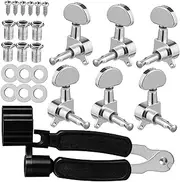 JOINPAYA 1 Set Sealed Tuning Pegs with String Winder Easy Installation Versatile Design for Electric Guitars Replacement Accessory for Guitar Enthusiasts