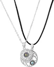 [Generic] Necklace Pendant Chain Men Women Jewellery Heart Shape Pendant Lover