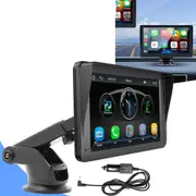 Portable 7'' Wireless Apple CarPlay Android Auto Touch Screen Car Radio Stereo
