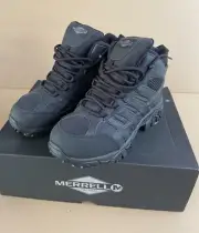 MERRELL MOAB 2 Mid Tactical WP Boots - Men's Size 8 - Black - New In Box J15853