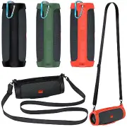 Silicone Case Cover Shoulder Strap for JBL Charge Essential Speaker