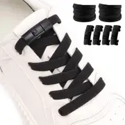 2 Pairs Elastic Shoe Laces No Tie Shoelaces Hook Lock Elastic Flat Shoelaces Sneakers