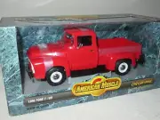 1956 FORD F-100 PICKUP RED ERTL 1:18 OPENING HOOD DOORS & TAILGATE