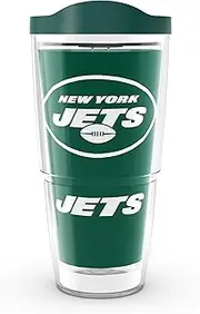 Tervis Insulated Tumbler with Wrap and Hunter Green Travel Lid Hunter Green Lid 24 oz - Tritan Clear