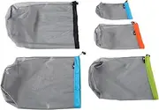 KOMBIUDA Large Capacity Storage Sack Set Camping Gear Sleeping Bag and Backpack Storage Mesh Fabric Drawstring Closure