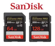 Sandisk SD Extreme PRO 64GB 128GB SDXC UHS-I Memory Card Nikon Canon