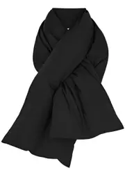 Vince Quilted Shell Scarf - Black ONE SIZE