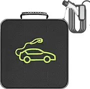 Jumper Cable Bag, Portable Charging Cable Organizer Ev Cable Bags, Made with Oxford Cloth, Versatile Carry Bag, Electric Car Charger Case