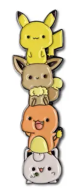 Pokemon Charmander Pikachu Eevee Jigglypuff Cute Soft Enamel Pin Lapel Brooch