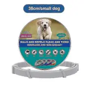 Pet Dog Cat Flea & Tick Collar - Anti-Parasitic Necklace for Small & Large Dogs gray (small dogs)