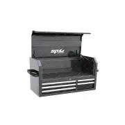 SP Tools Sumo Series Power Hutch Top Box - 5 Drawer Black/Chrome Handles