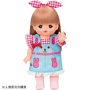 【Fun心玩】PL51603 全新 正版 小美樂娃娃配件 兔子格紋吊帶裙 小美樂 衣服配件 小女生 娃娃玩具 生日禮物